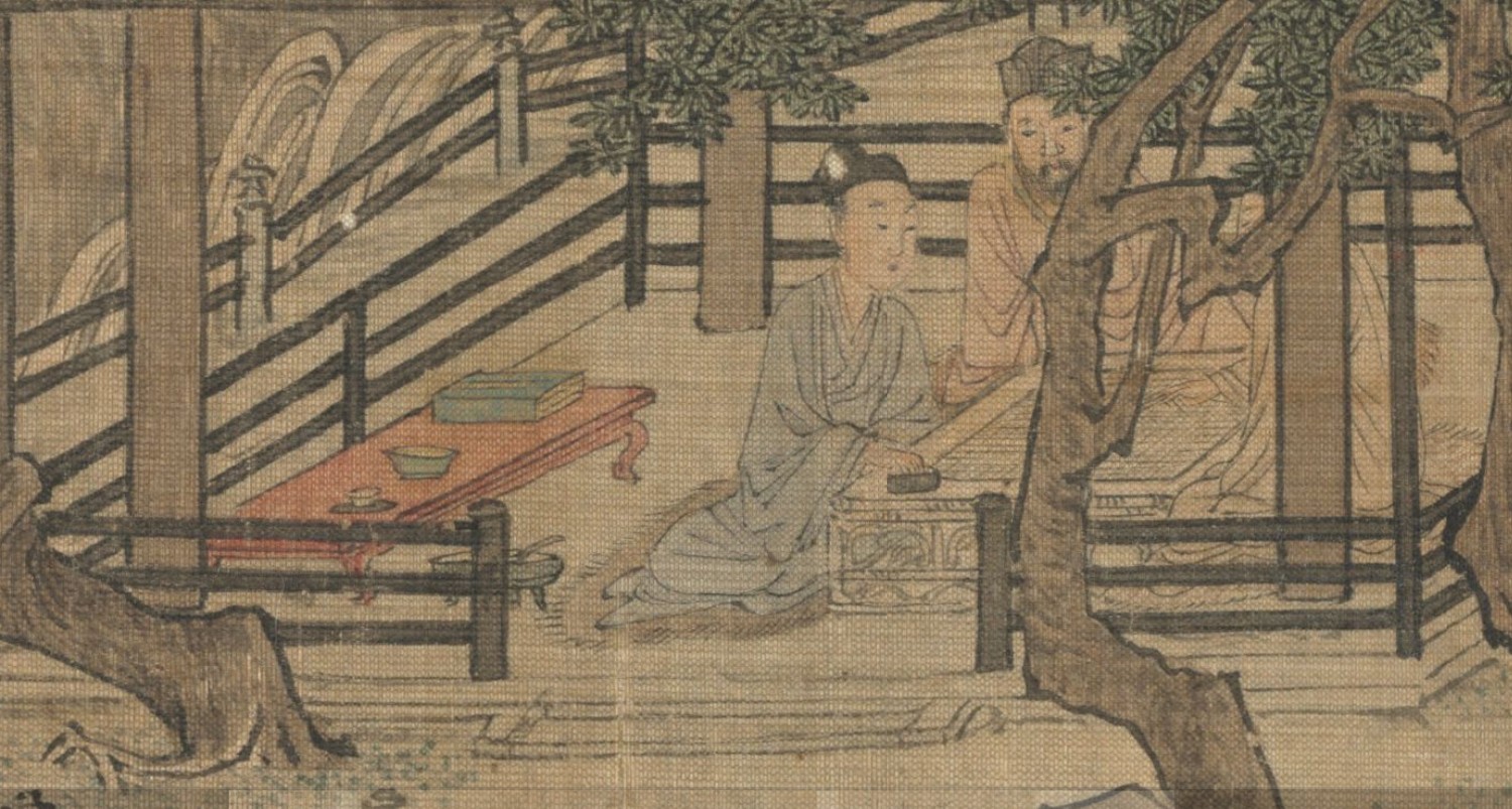 唐寅秋山高士图1